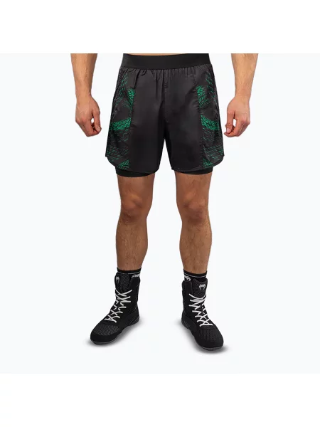 Tréninkové šortky Venum Matupa Training black/green/gold černé