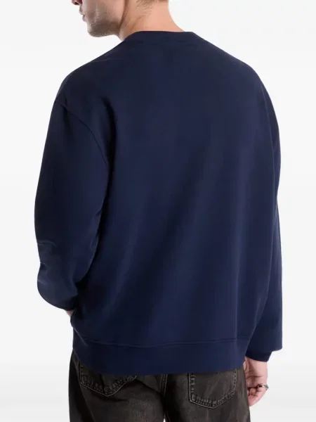 Hanorac Allsaints cu broderie albastru