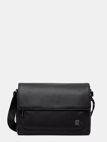 Calvin Klein Geantă crossover Emblem Hw Flap Messenger negru