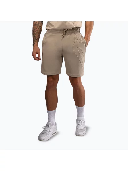 Pantaloni scurți pentru bărbați Venum Giant 3D Cotton Beige bej