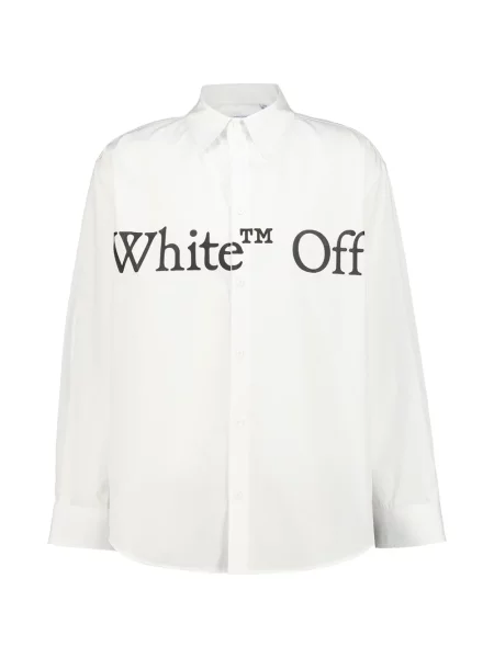 Cămașă Off-white cu imagine alb