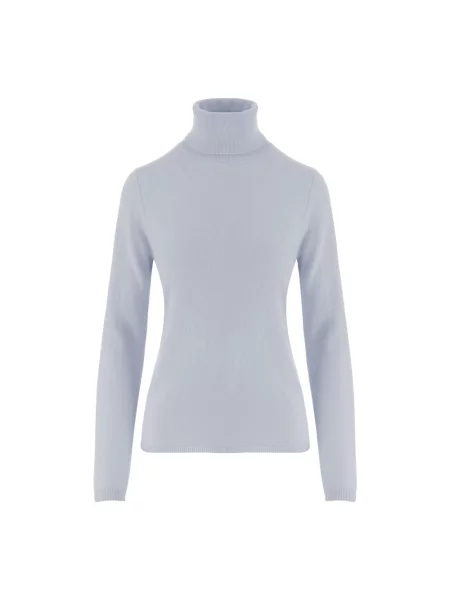 Sweter z golfem Allude niebieski