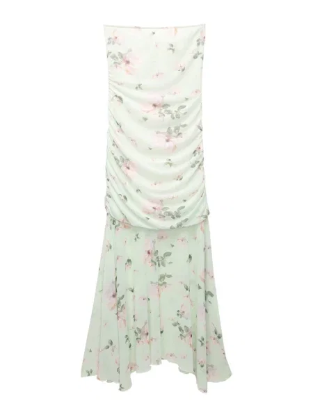 Pull&Bear Rochie de vară mentă / închis / roz verde