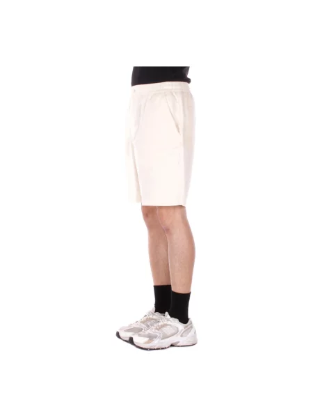 Lacoste Szorty Z Lnem beige beżowe