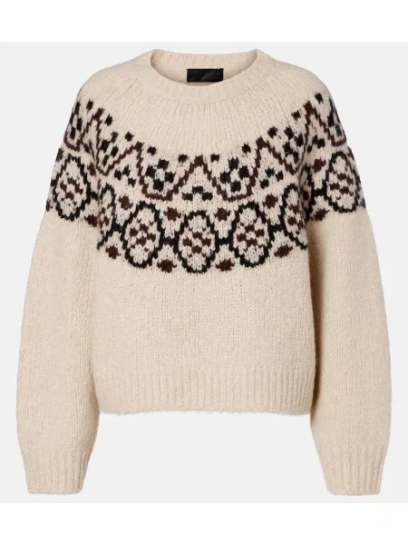 Pulover Nili Lotan din jacard bej