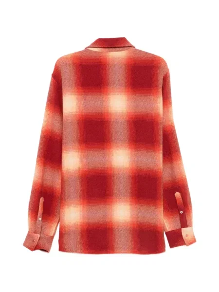 Kasmír kockás ing God's True Cashmere piros