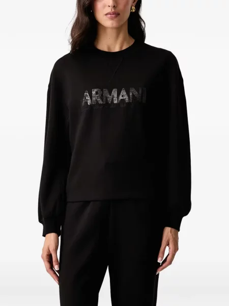 Lung hanorac Armani Exchange negru