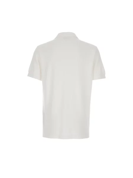 Koszulka polo Tom Ford pikowana biała