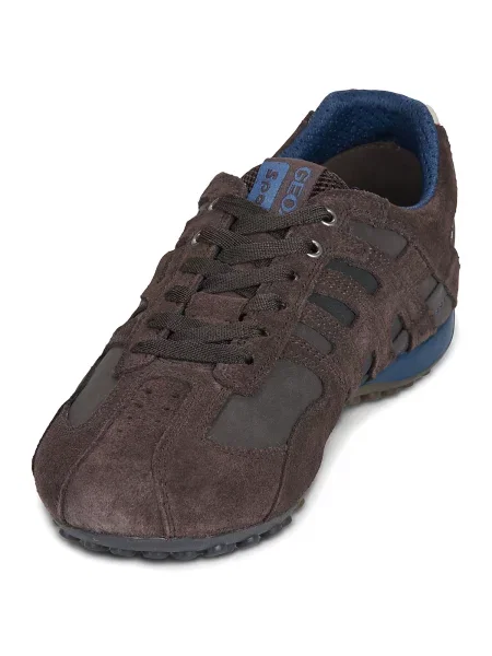 Pantofi Geox cu model piele de șarpe maro
