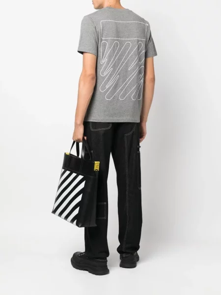 Μελανζέ μικρός μπλούζα Off-white με σχέδιο λευκό