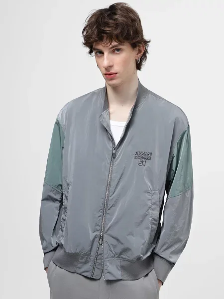 Armani Exchange Бомбер сірий