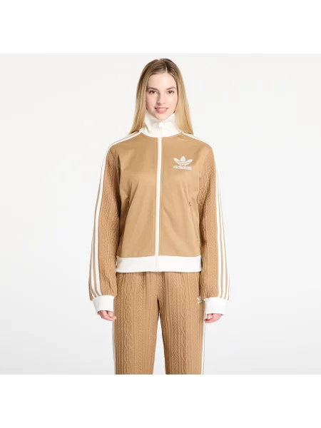 Плетен класически суитчър Adidas Originals кафяво