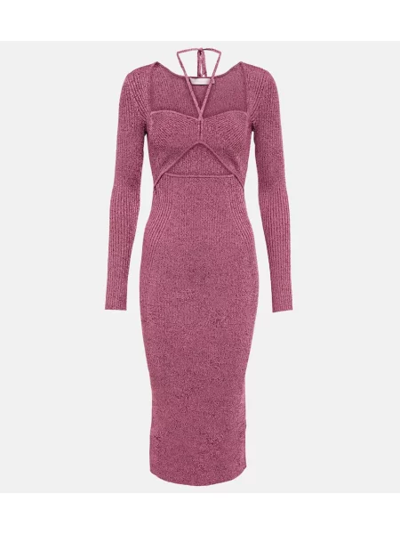 Rochie midi Simkhai tricotate până la genunchi de costum roz