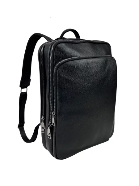 Кожаный рюкзак Royalbag черный