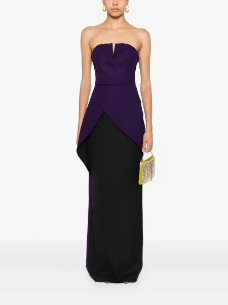 Kostiumas maksi maxi suknele V:pm Atelier violetinė