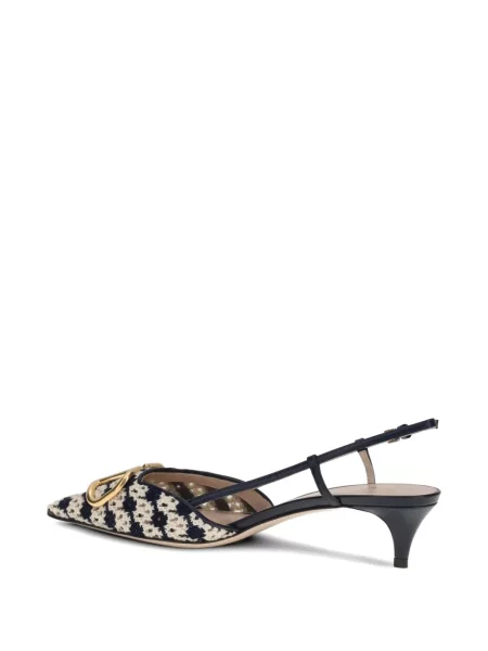 Pantofi cu toc Valentino Garavani slingback alb