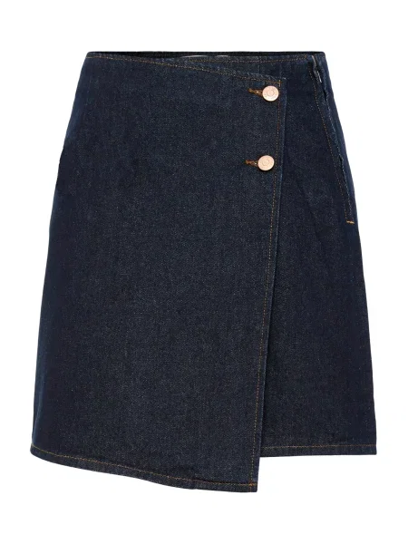 YAS Fustă YASLISANA închis albastru
