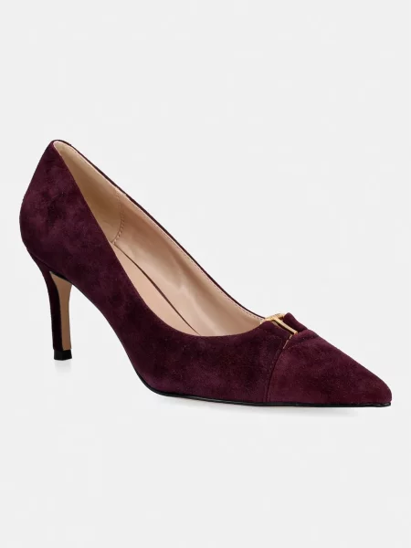Twinset pantofi cu stiletto din piele întoarsă