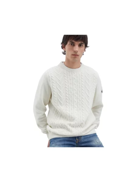 Sweter Roy Rogers z kaszmiru biały