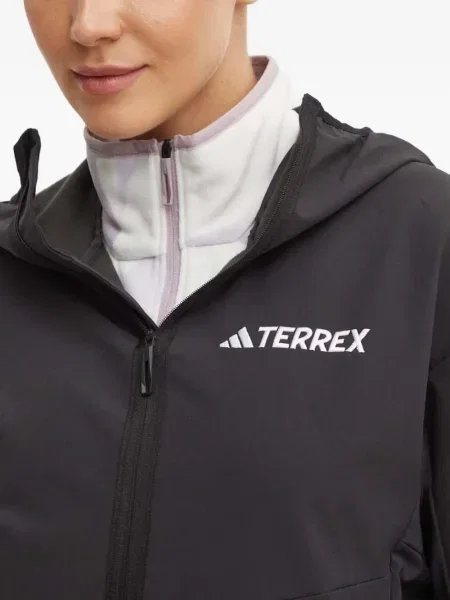 Sneakerși Adidas Terrex cu dungi plasă cu imagine negru