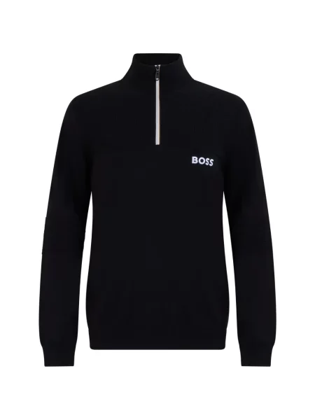Pulover Boss cu imagine negru