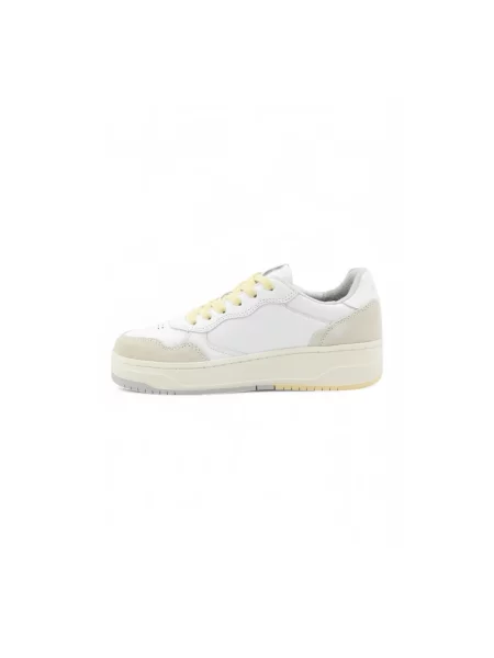 Sneakersy Sun68 skórzane białe