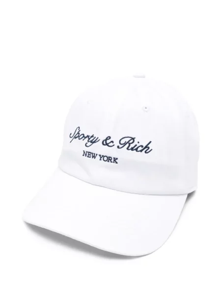 Șapcă Sporty & Rich cu broderie alb