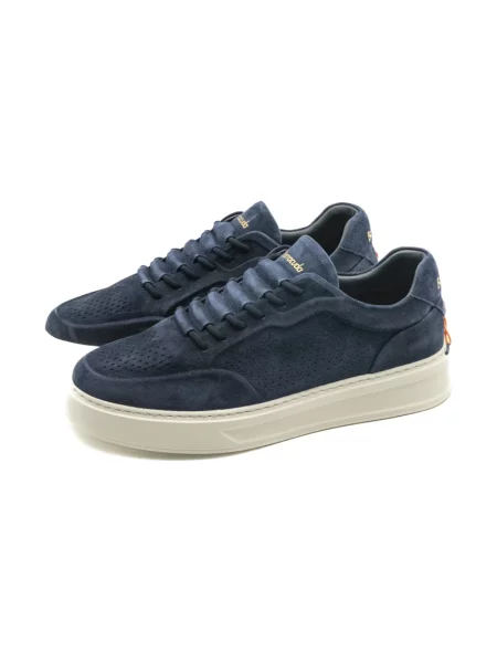 Sneakersy Barracuda zamszowe niebieskie