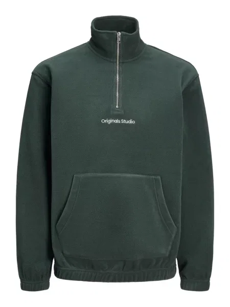 JACK & JONES Pulover JORVesterbro verde pin alb