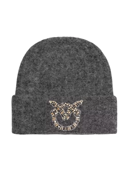 Pinko czapka z wełną szara