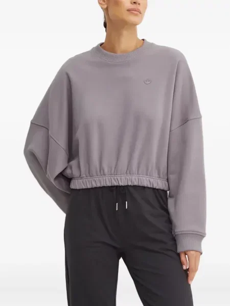 Pruhované pás polotričko Adidas s výstřihem do v černé