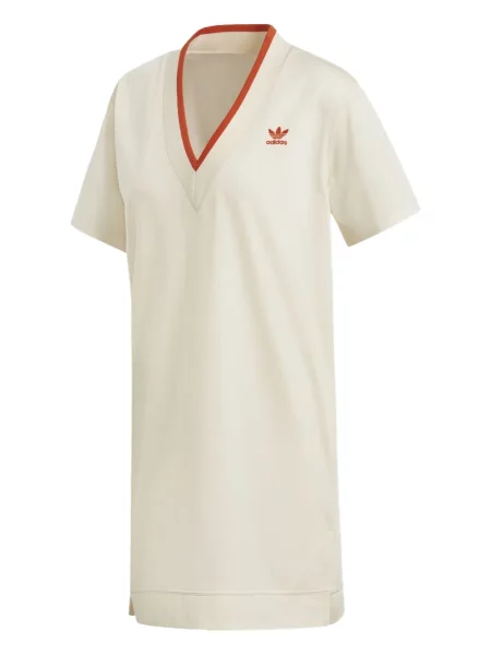 Pruhované krajkové pruhované tričko Adidas s vázáním šedé