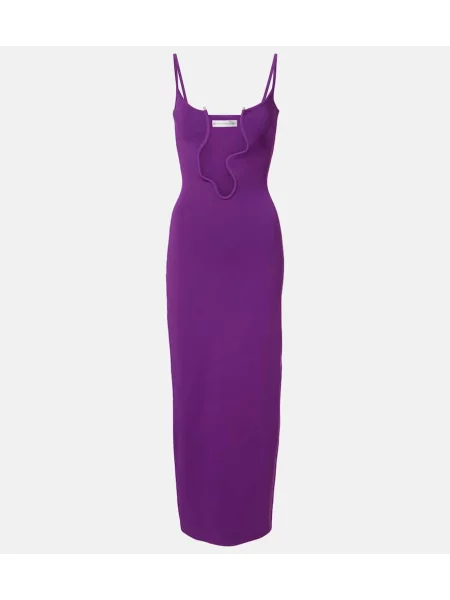 Rochie midi Christopher Esber până la genunchi de costum violet