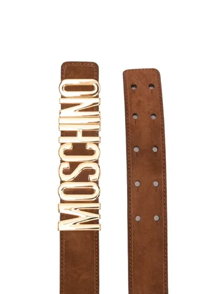 Curea Moschino din piele maro