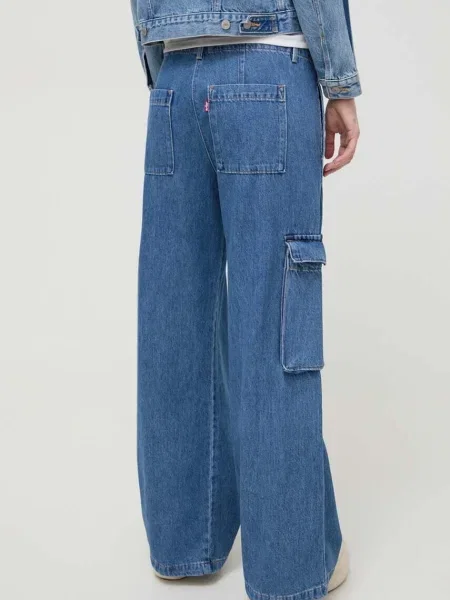 Džíny Levi's BAGGY CARGO DENIM modré
