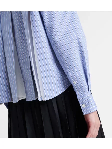 Cămașă Sacai din poplin albastru