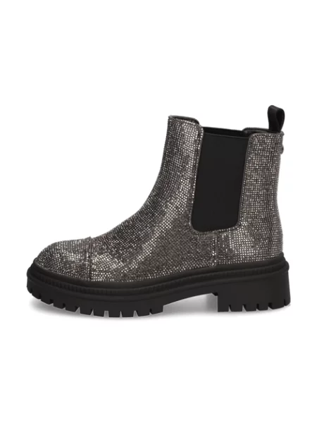 Steve Madden Kotníková obuv s elastickým prvkem Moonlit stříbrná