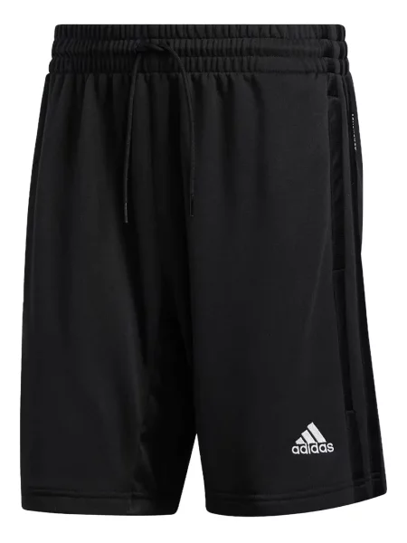 Tricou polo Adidas cu dungi alergare cu autograf negru