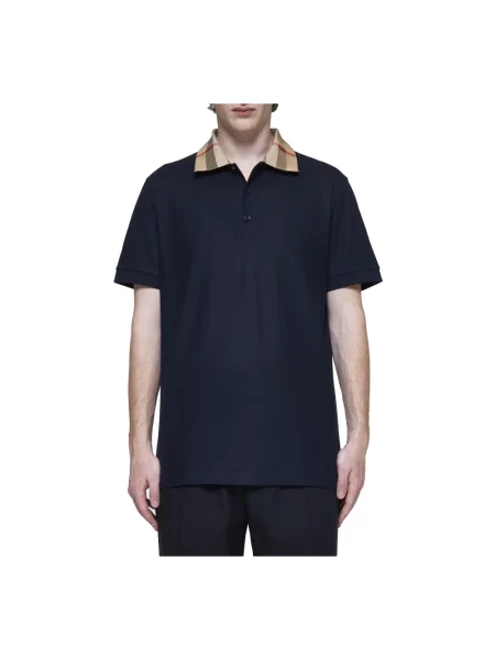 Koszulka polo Burberry niebieska