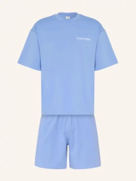 Calvin Klein Krótkie Piżamy blau niebieska