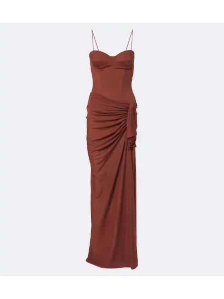 Rochie Alex Perry drapată maro