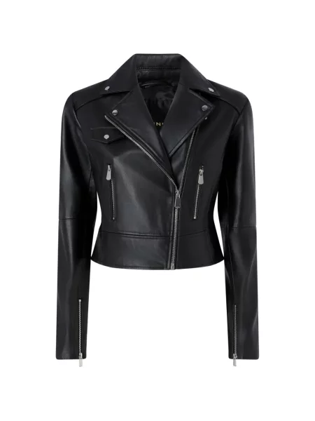 Geanta de piele Pinko negru