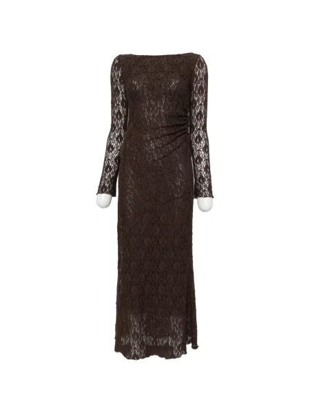 Lung rochie maxi Imperial tricotate maro