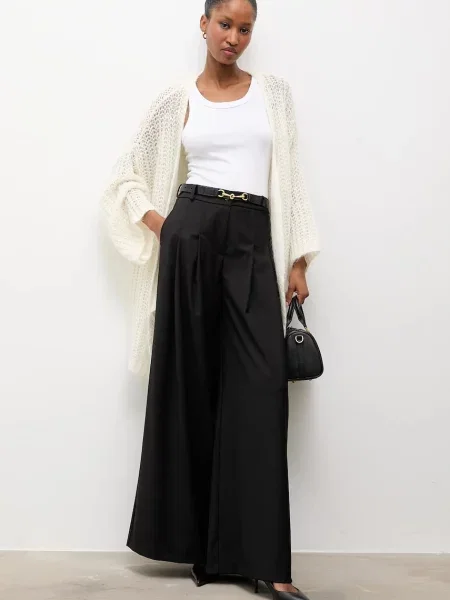 Answear.LAB cardigan din amestec de lână light bej