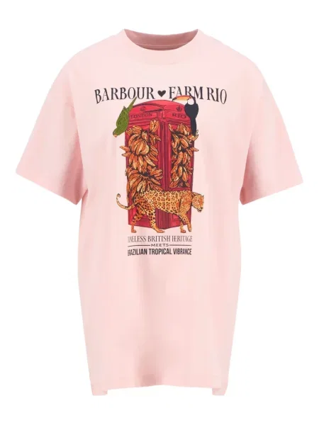 Tricou Farm Rio cu imagine roz