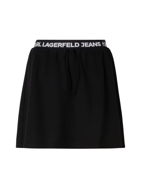KARL LAGERFELD JEANS Fustă MILANO negru alb