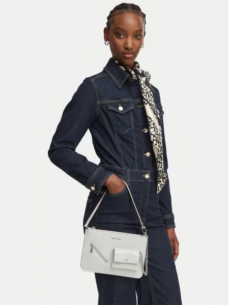MICHAEL Michael Kors Дамска чанта Jet Set бял