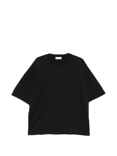 Tricou Roberto Collina cu decolteu rotund negru