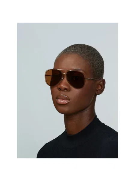 Okulary przeciwsłoneczne Giorgio Armani brązowe