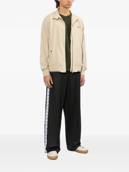 Pantaloni Fred Perry cu autograf negru
